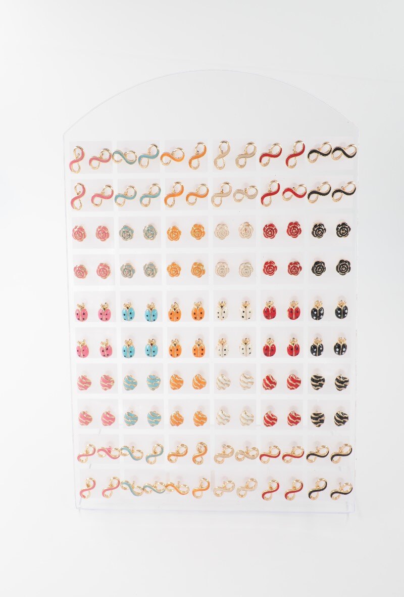 Grossiste MY ACCESSORIES PARIS - BOUCLES D OREILLES ENFANT MODELES ASSORTIS - 60 PCES