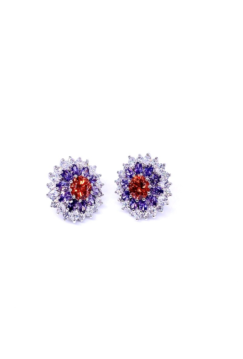 Großhändler MY ACCESSORIES PARIS - Rhodium- und Zirkoniumohrring