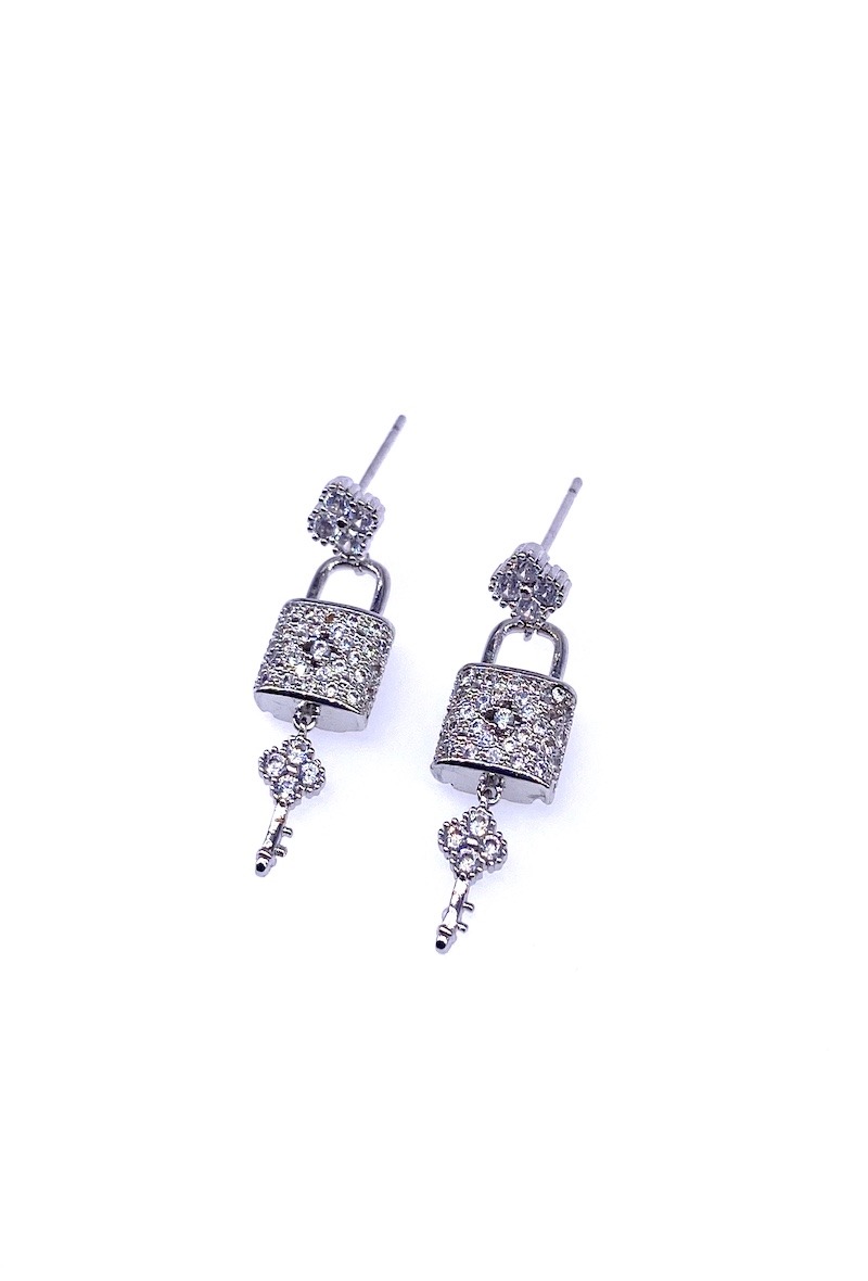Großhändler MY ACCESSORIES PARIS - Rhodium- und Zirkoniumohrring