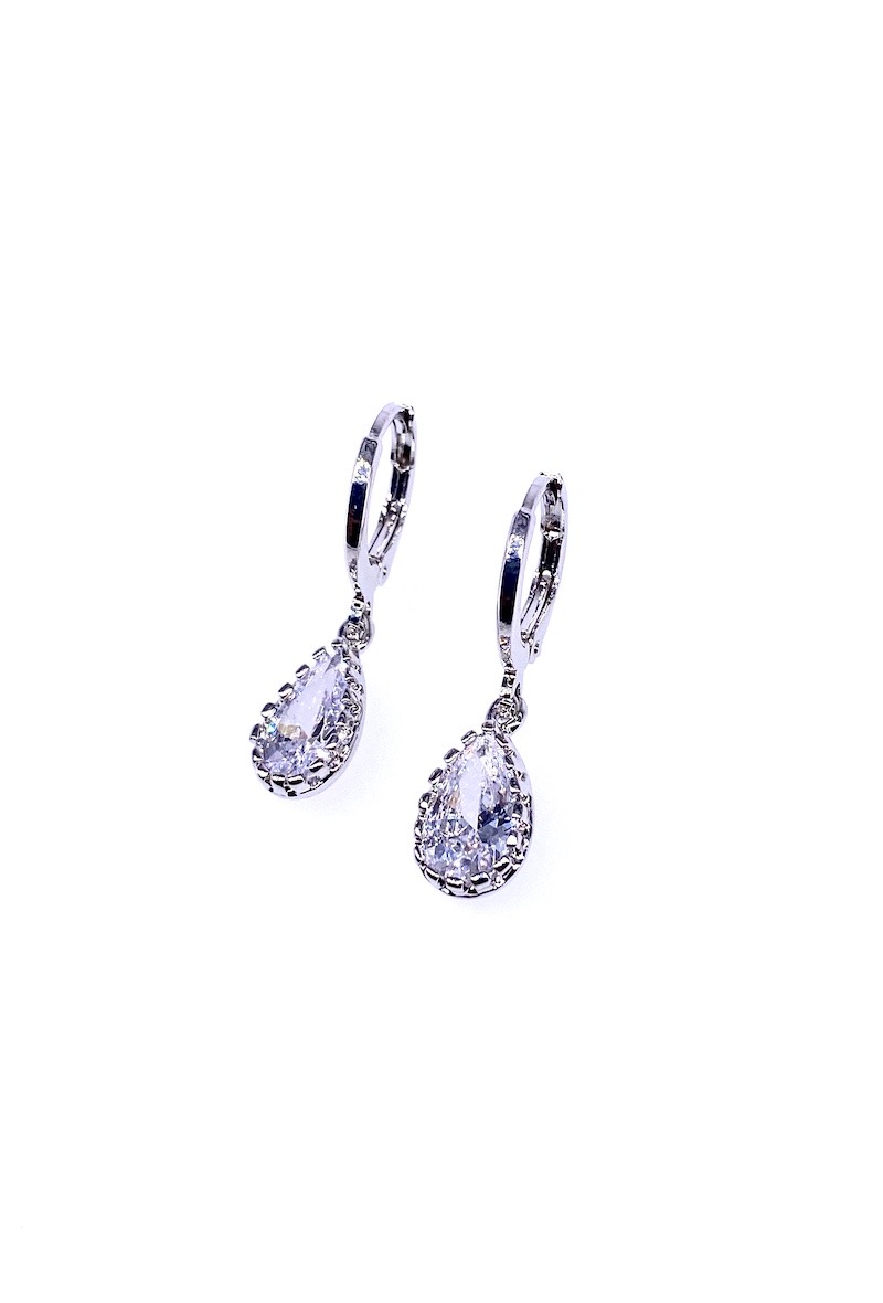 Großhändler MY ACCESSORIES PARIS - Rhodium- und Zirkoniumohrring