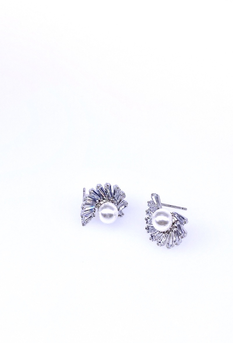 Großhändler MY ACCESSORIES PARIS - Rhodium- und Zirkoniumohrring