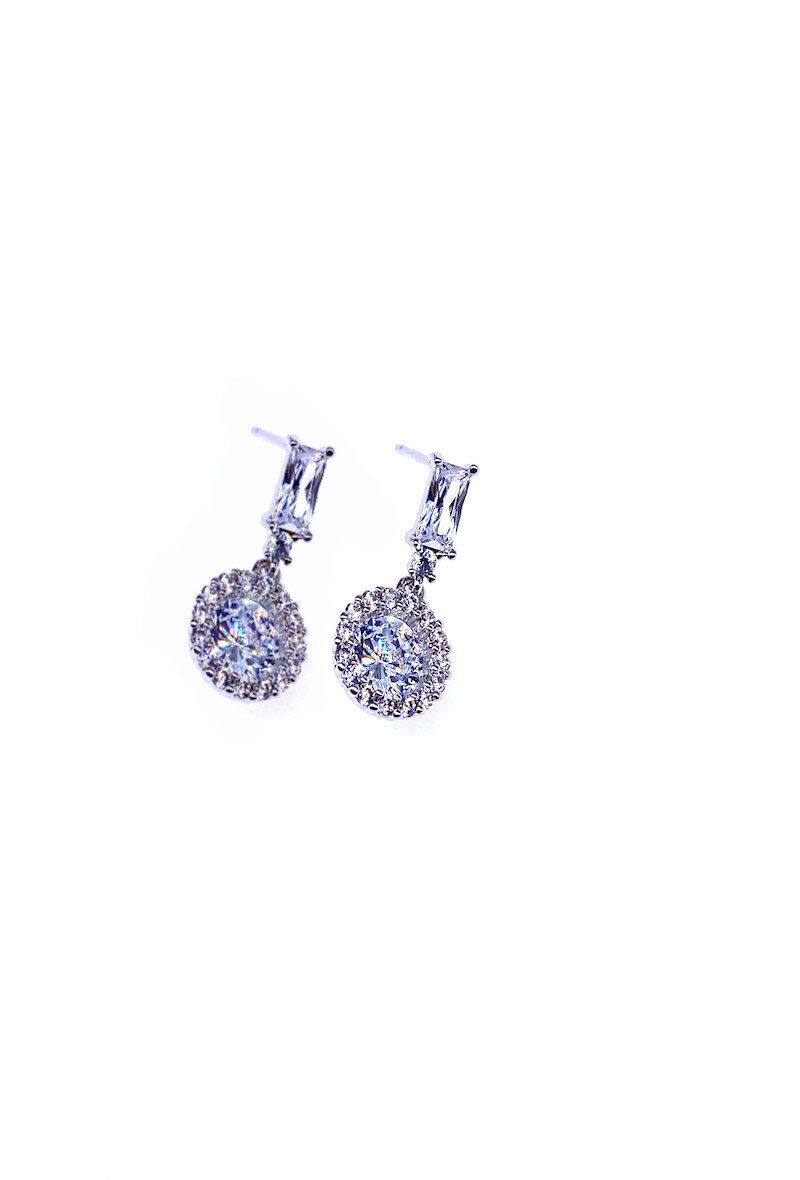 Großhändler MY ACCESSORIES PARIS - Rhodium- und Zirkoniumohrring