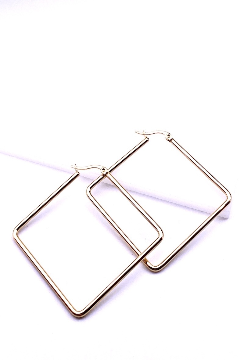 Grossiste MY ACCESSORIES PARIS - Boucle d'oreille acier inoxydable