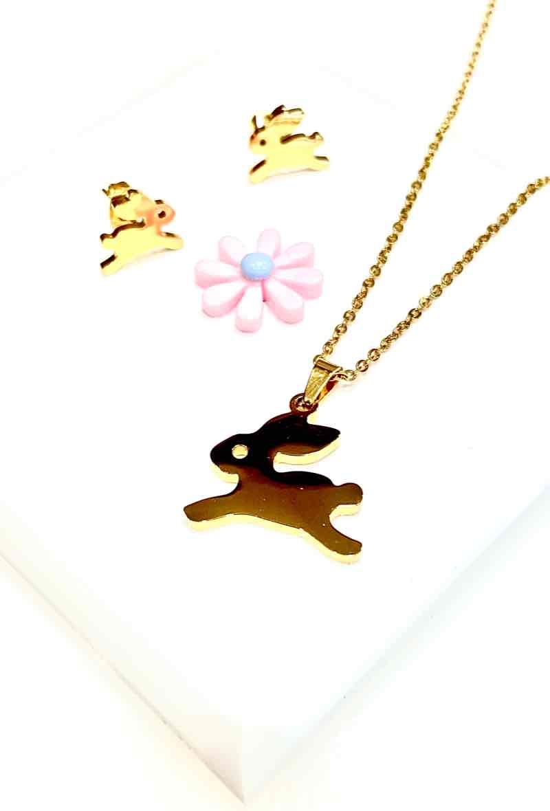 Grossiste MY ACCESSORIES PARIS - Parure en acier,  lapin