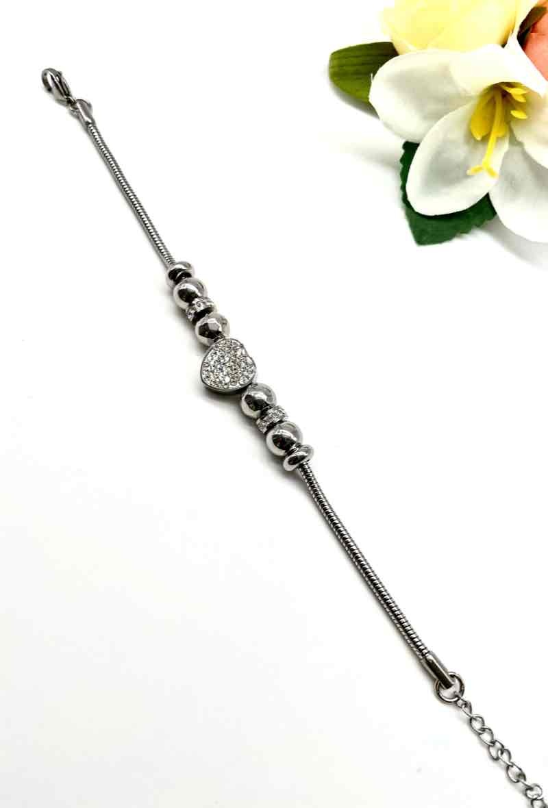 Grossiste MY ACCESSORIES PARIS - Bracelet, acier, coeur