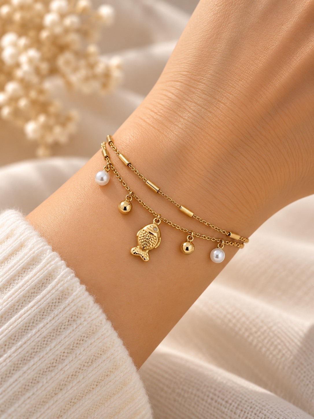 Mayorista MY ACCESSORIES PARIS - PULSERA DE PERLAS FINA