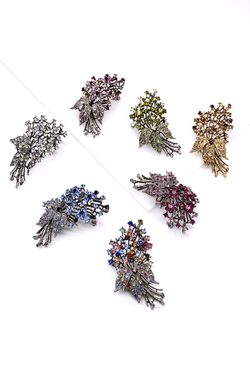 Grossiste MY ACCESSORIES PARIS - Broche cristal