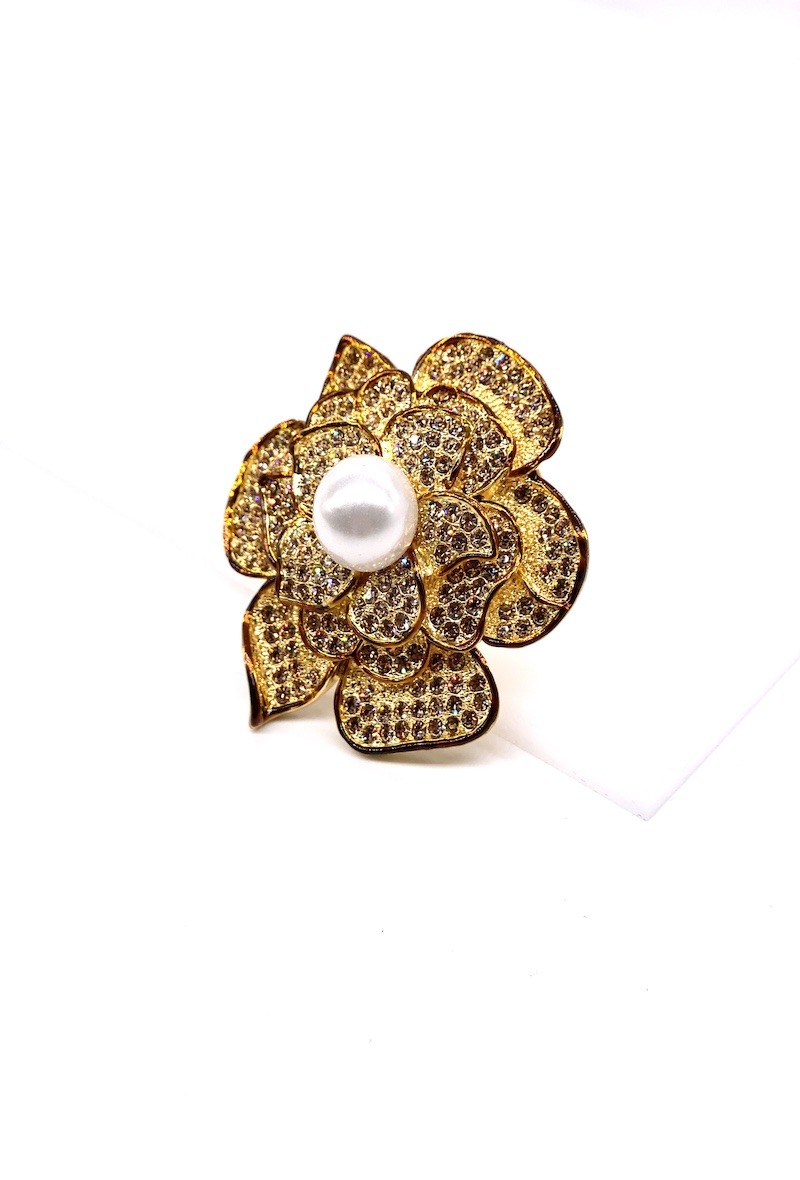 Grossiste MY ACCESSORIES PARIS - Broche camelia