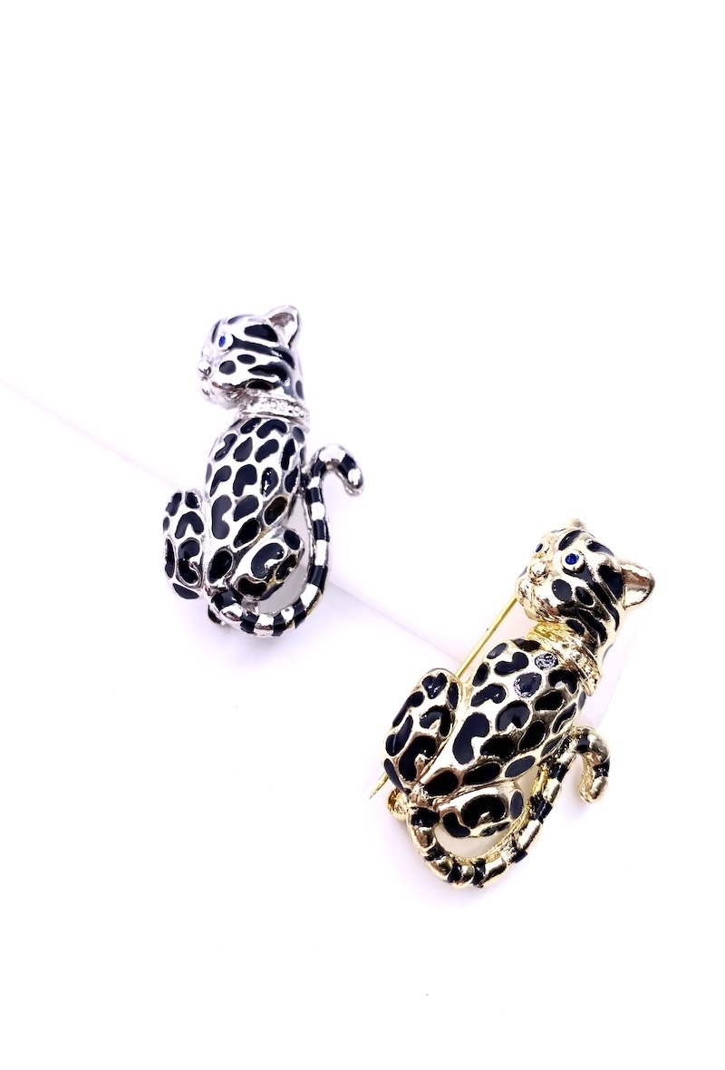 Grossiste MY ACCESSORIES PARIS - Broche leopard