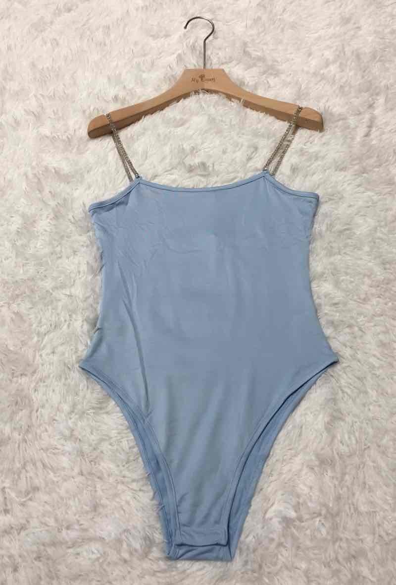 Großhändler My Queen - Body mit Trägern und Strass