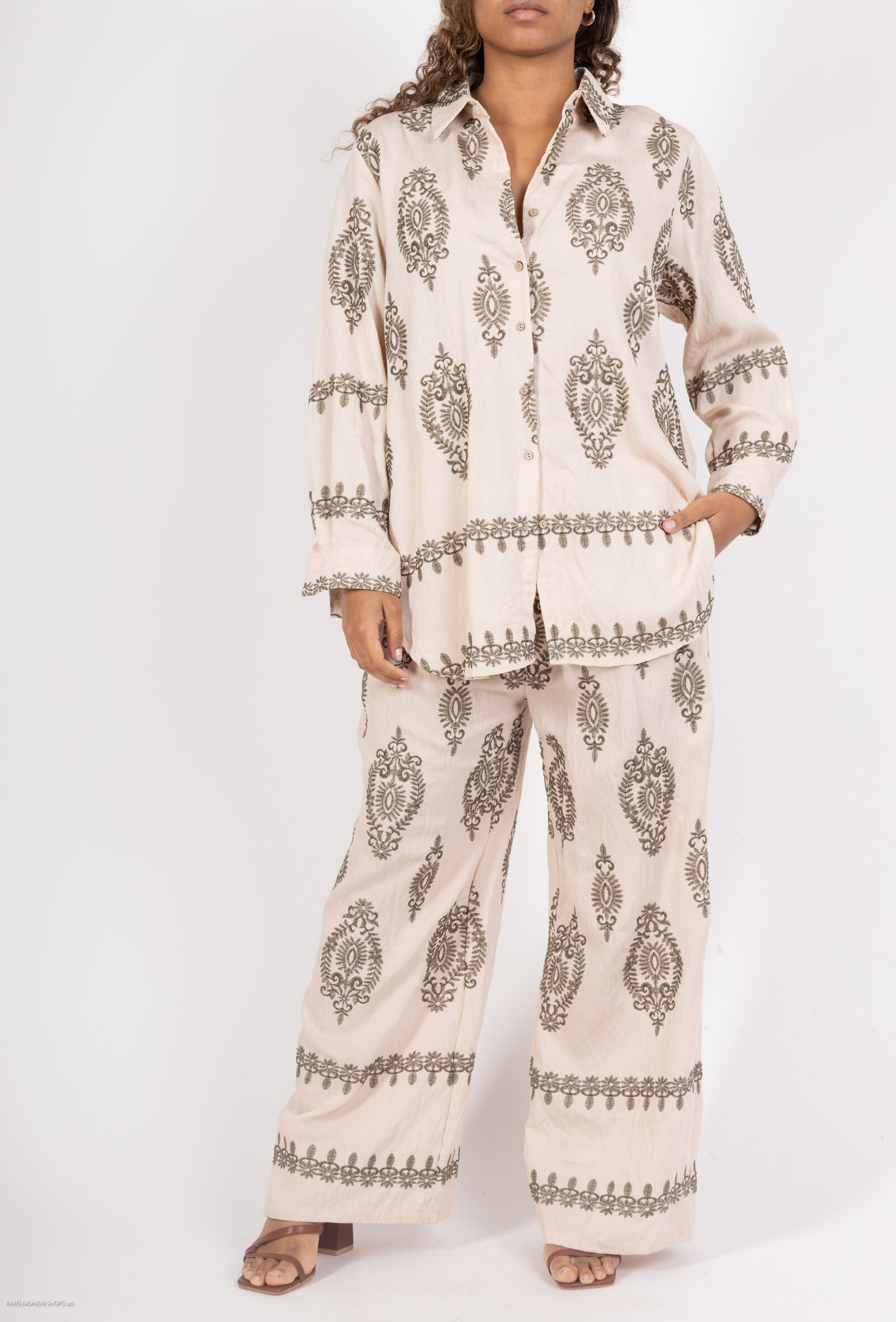 Grossista My Queen - Camicia dei pantaloni da ricamo