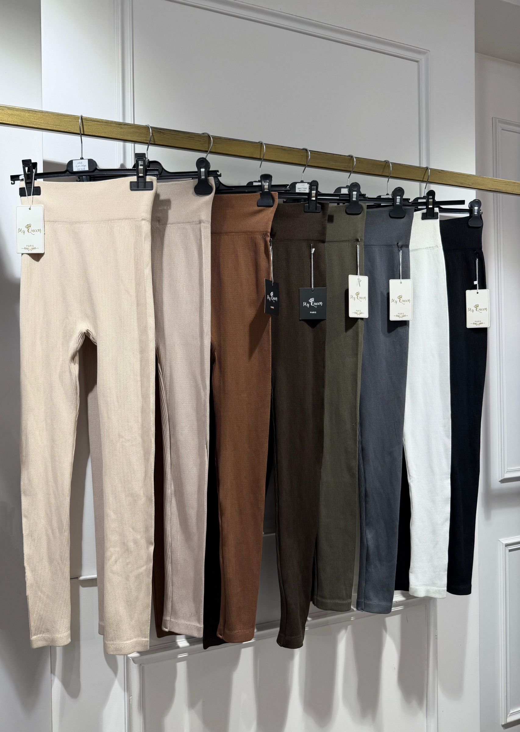 Großhändler My Queen - Gestreifte Leggings