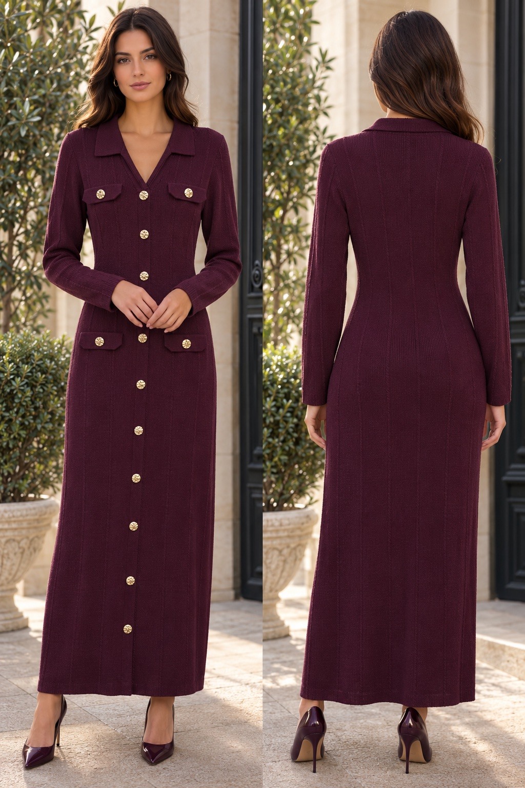 Grossiste My Queen - Robe longue en maille