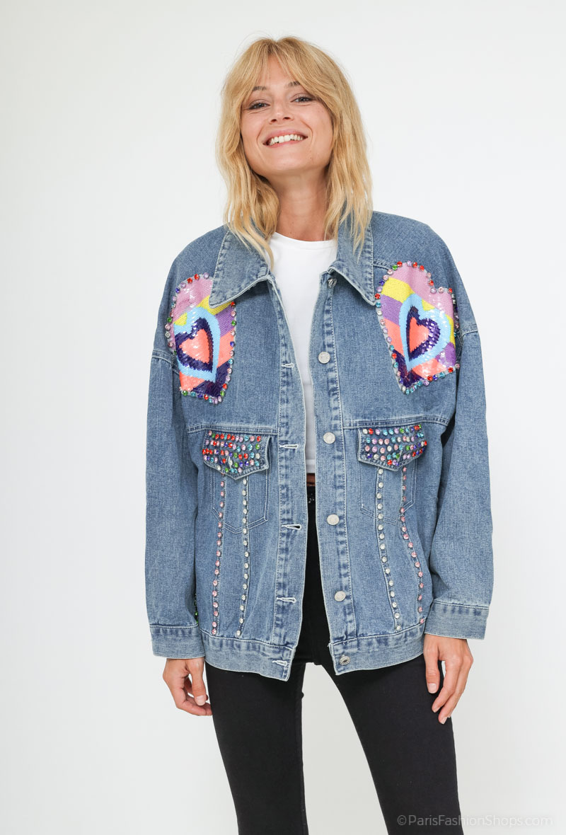 Grossiste My Queen - Veste en jean