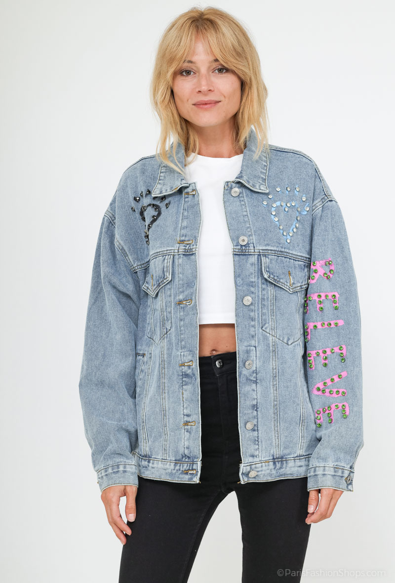 Grossiste My Queen - Veste en jean