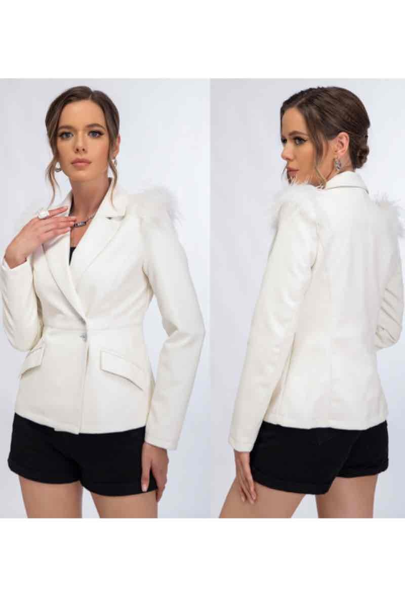 Wholesaler My Style - Faux leather jacket