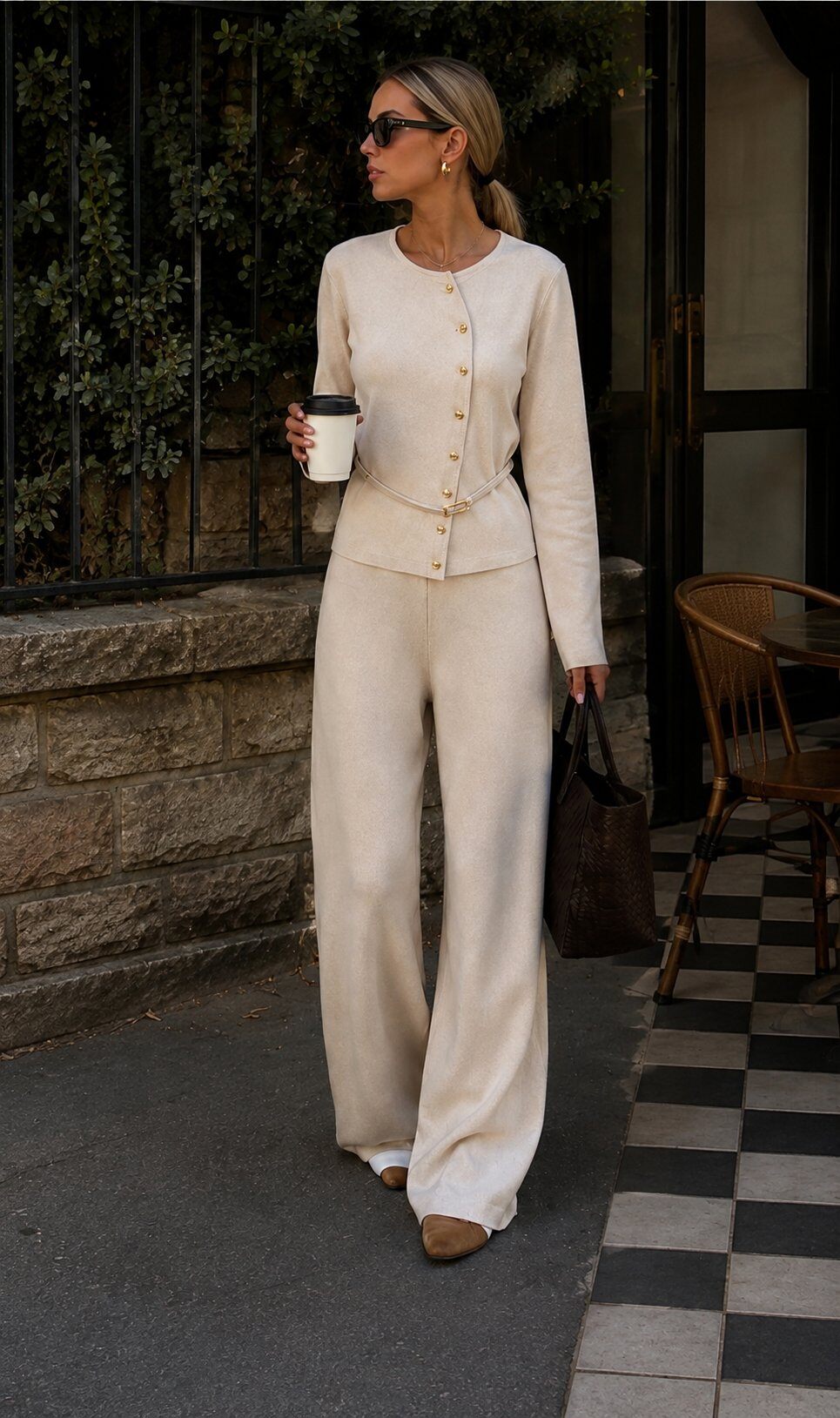 Grossista My Style - Completo in maglia, top e pantaloni