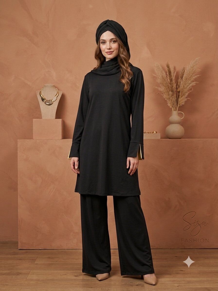 Mayorista My Style - Conjunto de burkini de 3 piezas con vestido y pantalones