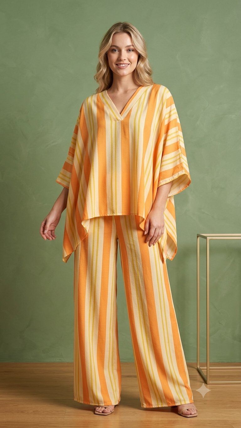 Mayorista My Style - Conjunto de top y pantalón estampado