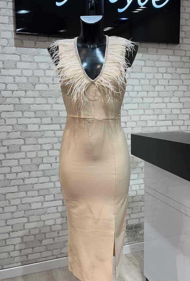 Wholesaler My Style - Dress with feather
