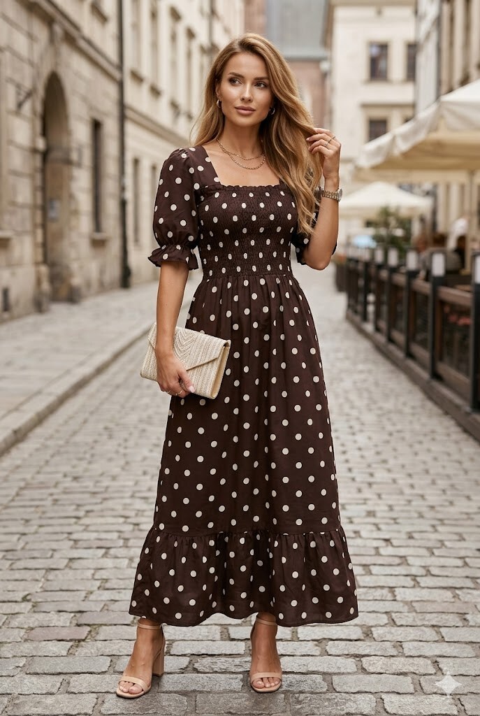 Grossiste My Style - Robe à pois manches court