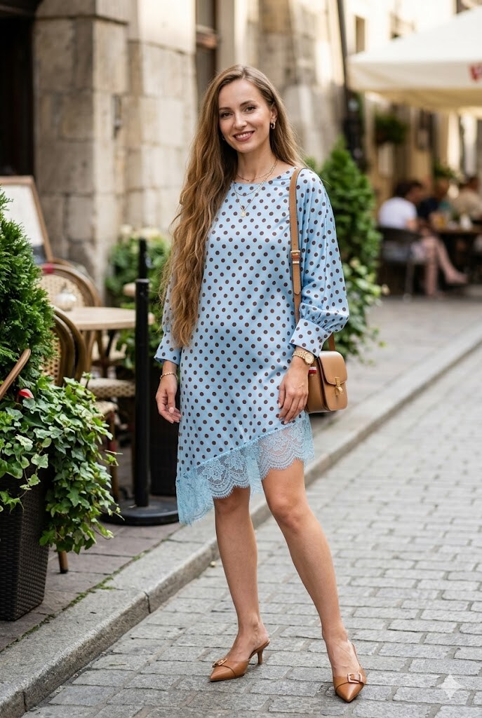Grossista My Style - Abito in raso a pois