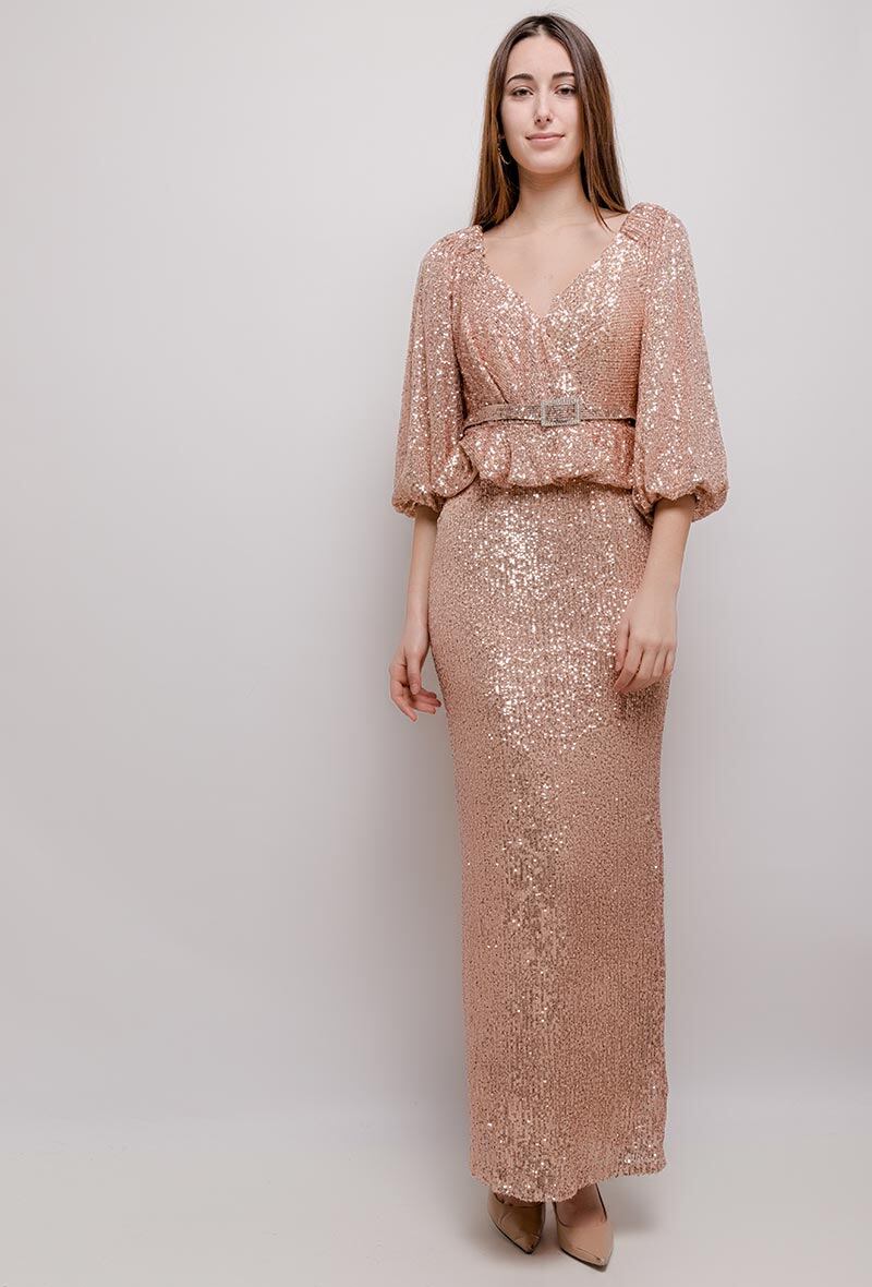Großhändler My Style - Paillettenabendkleid