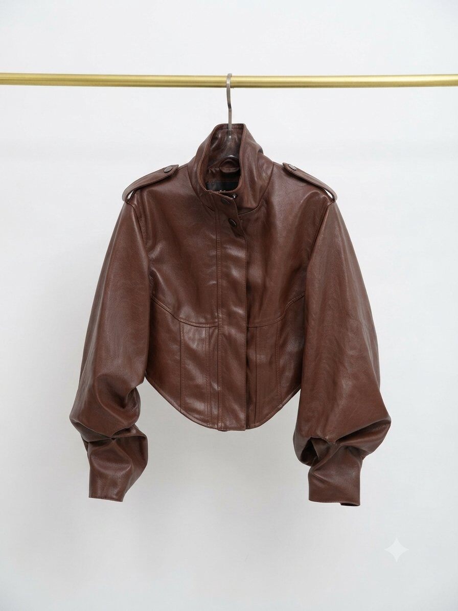Grossiste My Style - Veste courte en similicuir