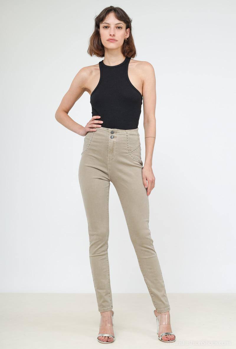 Wholesaler My Tina's - JEANS WITH STUDS