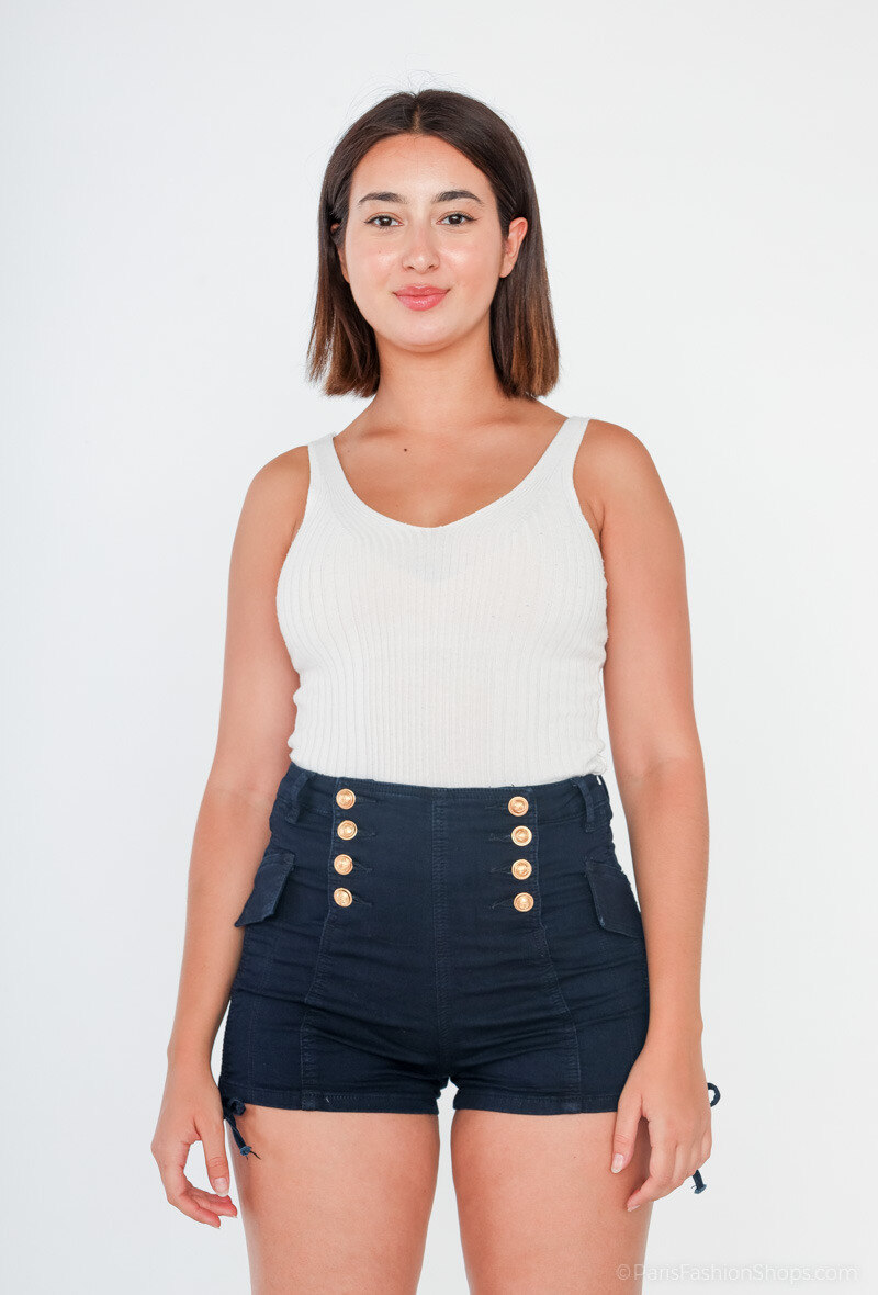 Wholesaler MyBestiny - Rhinestone jean shorts