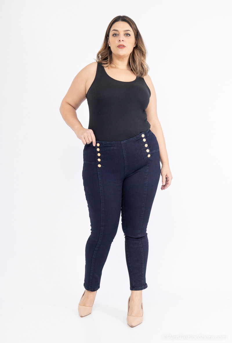 Wholesaler MyBestiny - Buttoned skinny pants