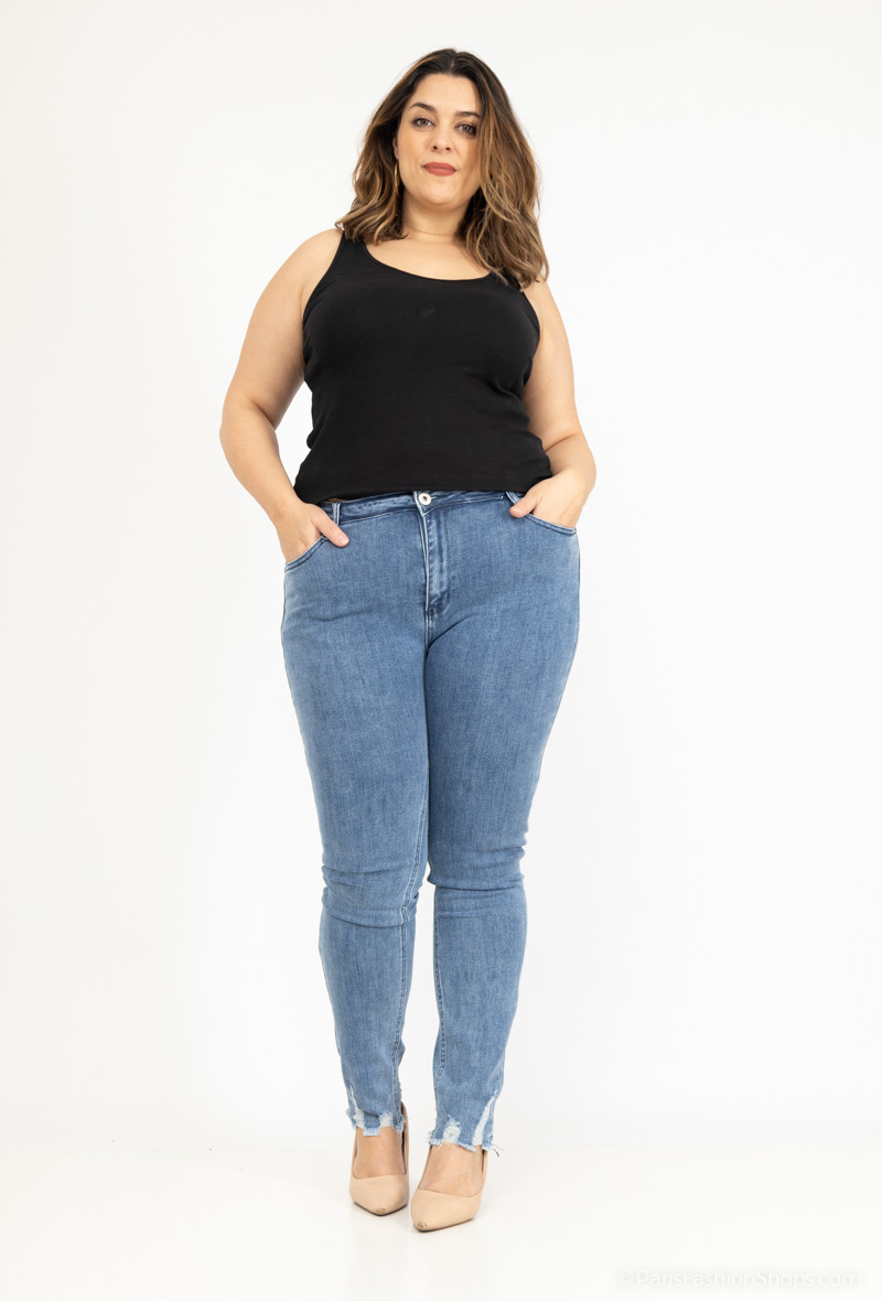 Wholesaler MyBestiny - Jeans with raw edges