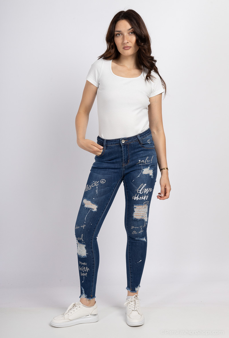 Wholesaler MyBestiny - Ripped jeans
