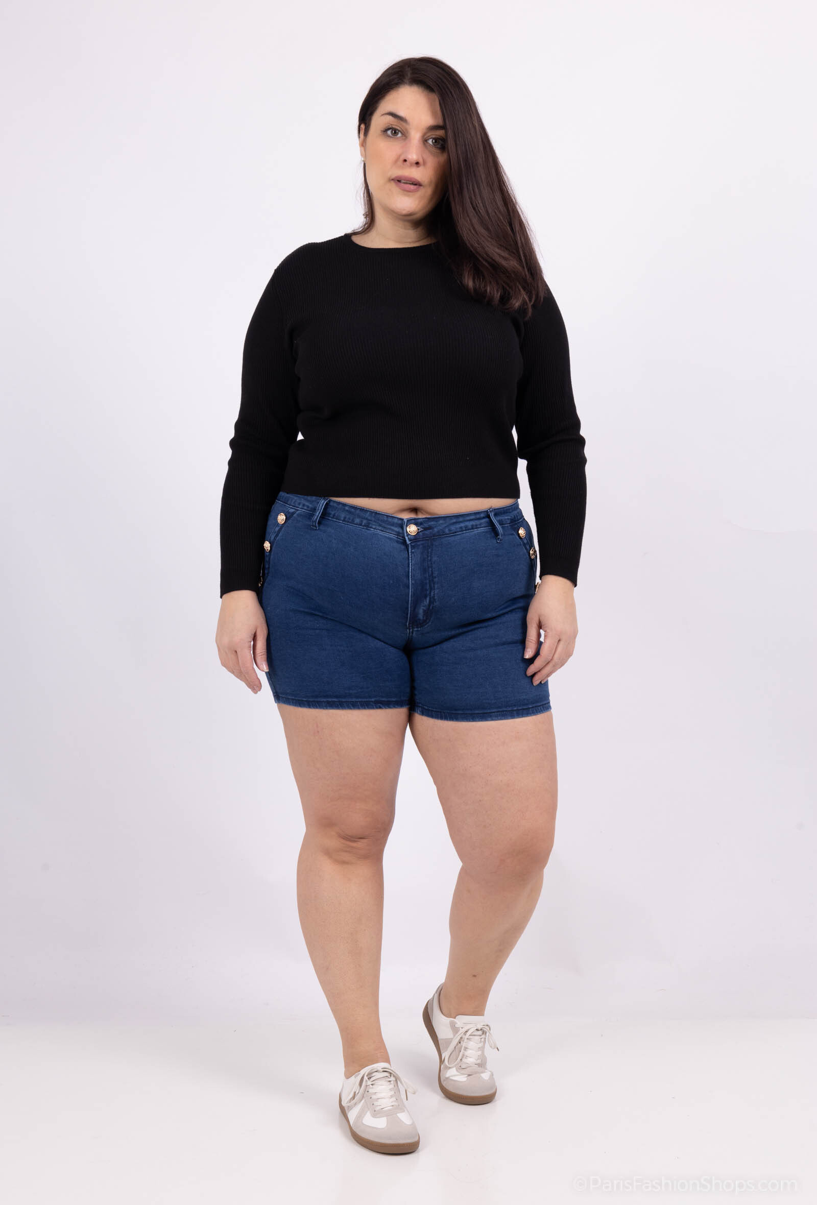 Wholesaler MyBestiny - Rhinestone jean shorts