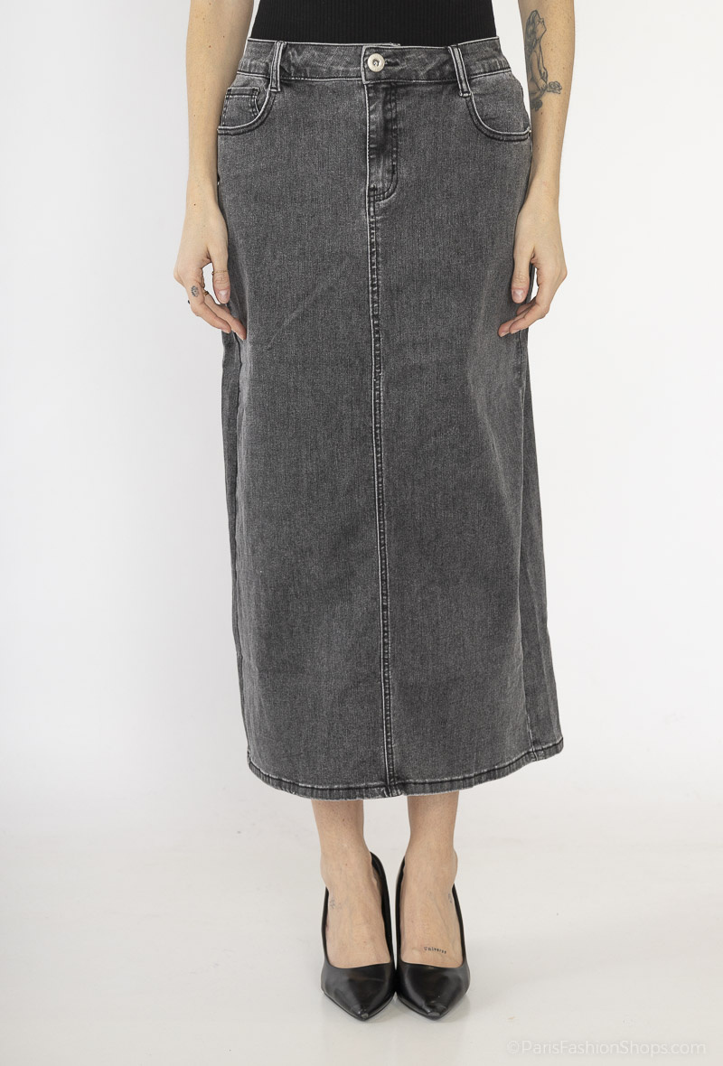 Wholesaler MyBestiny - Long denim skirt