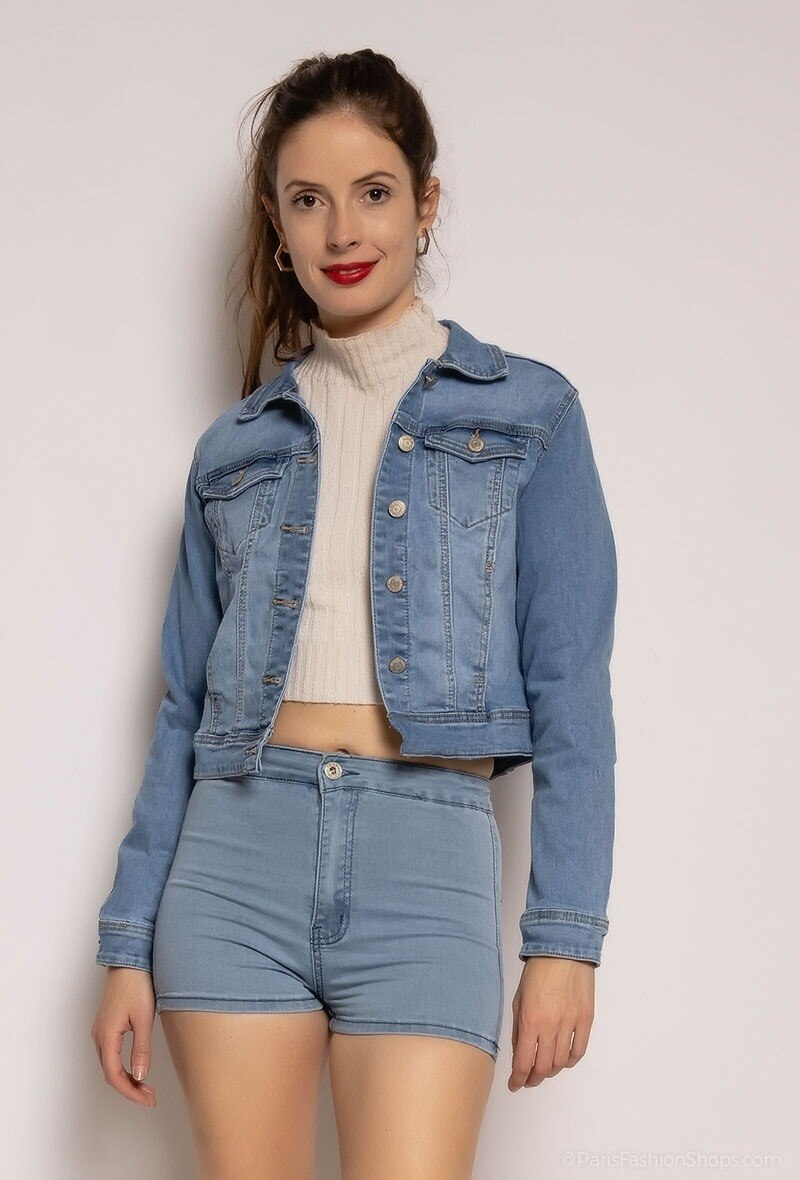 Grossiste MyBestiny - Veste en jean