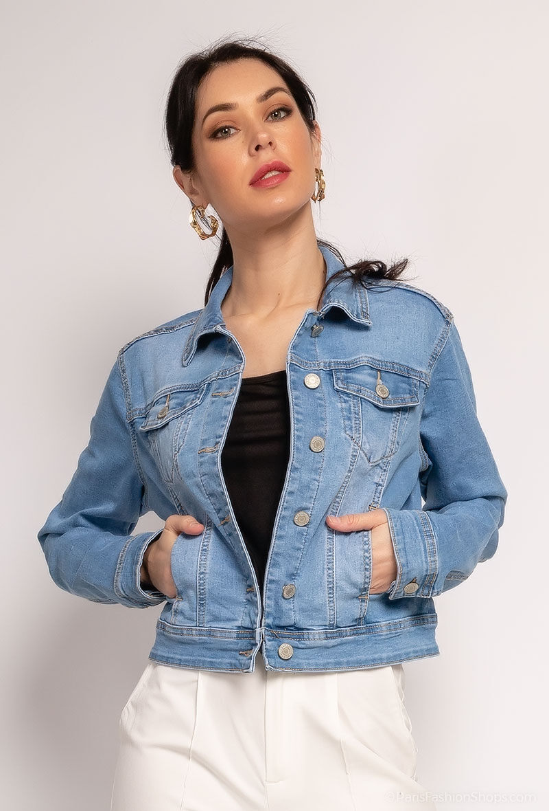 Grossiste MyBestiny - Veste en jean