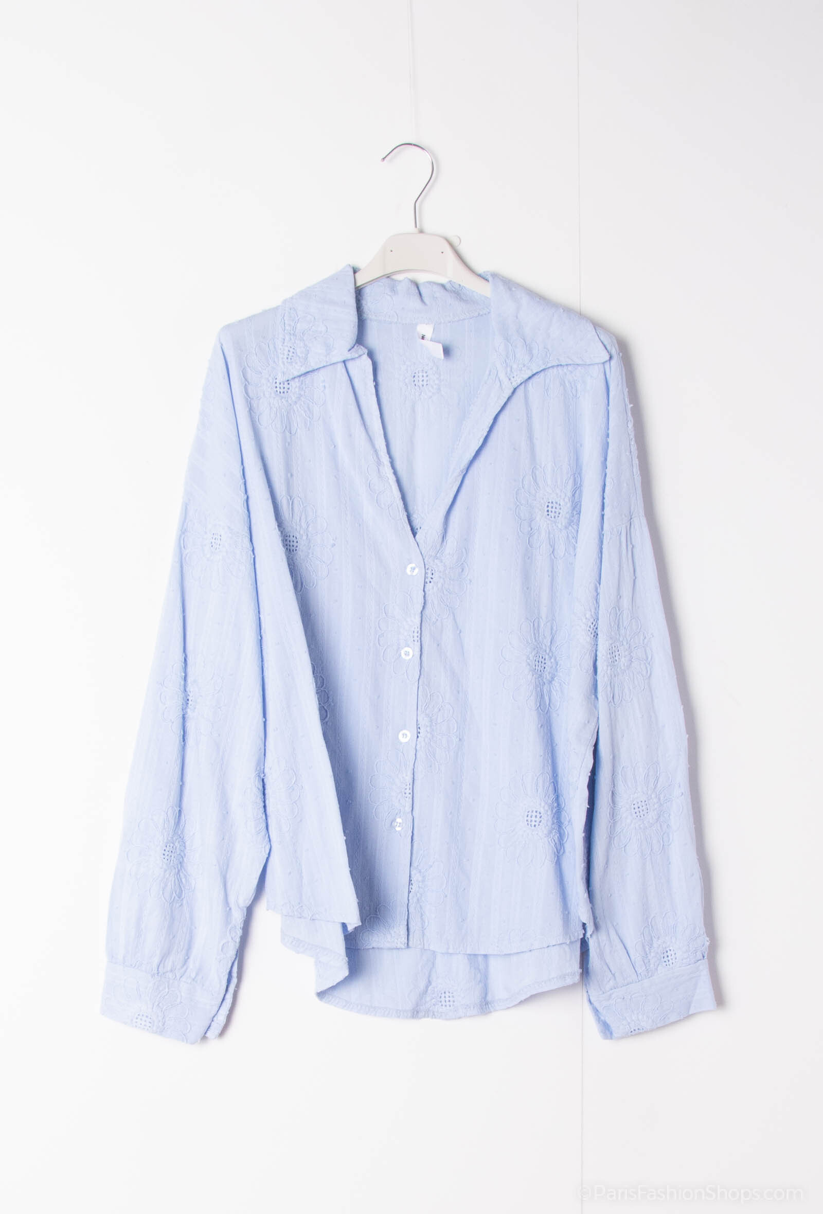 Wholesaler Mylee - Flower embroidered cotton shirt
