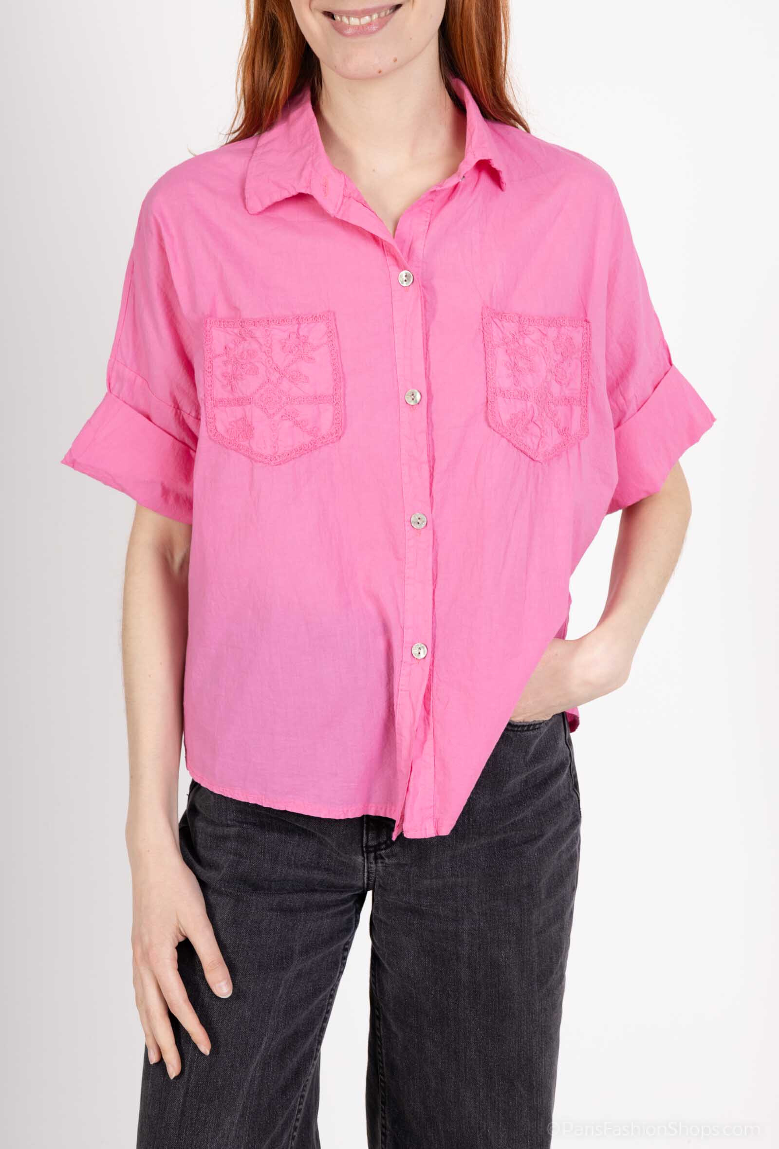 Wholesaler Mylee - Embroidered pocket shirt