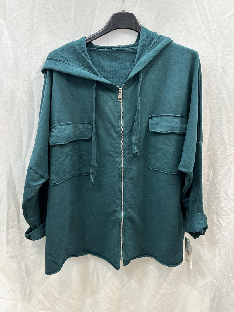 Grossiste Mylee - Gilet capuche avec zip et poches