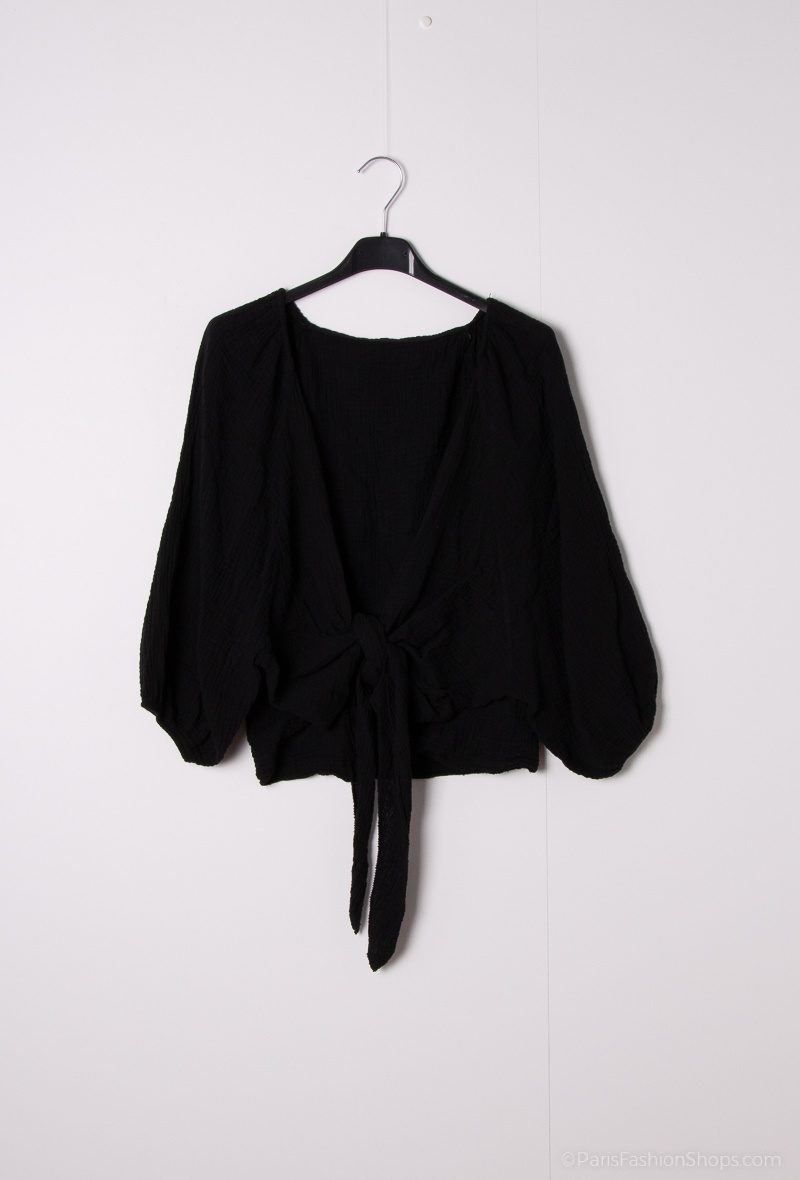 Wholesaler Mylee - Cotton gauze bolero to tie