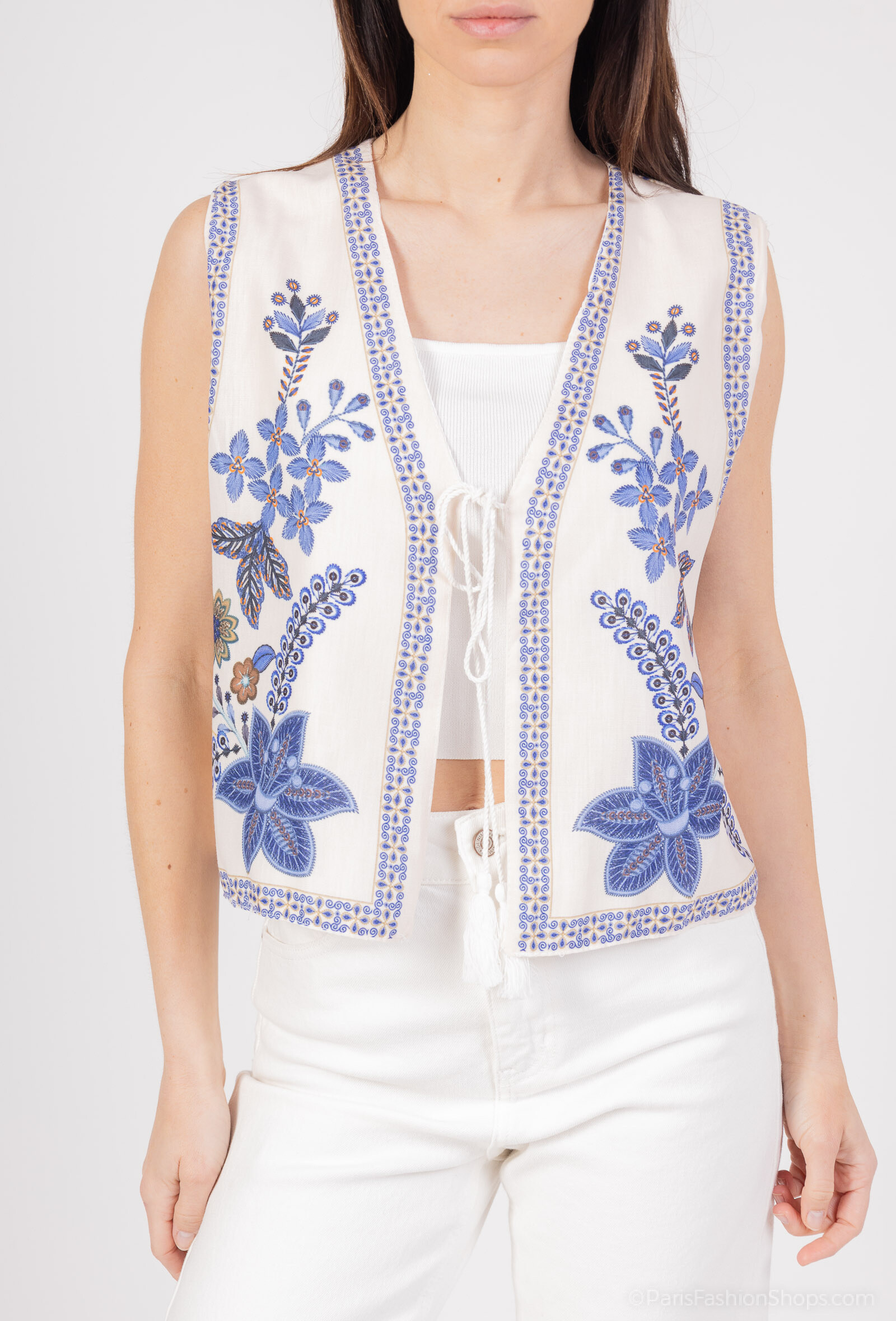 Wholesaler Mylee - Flower -printed vest