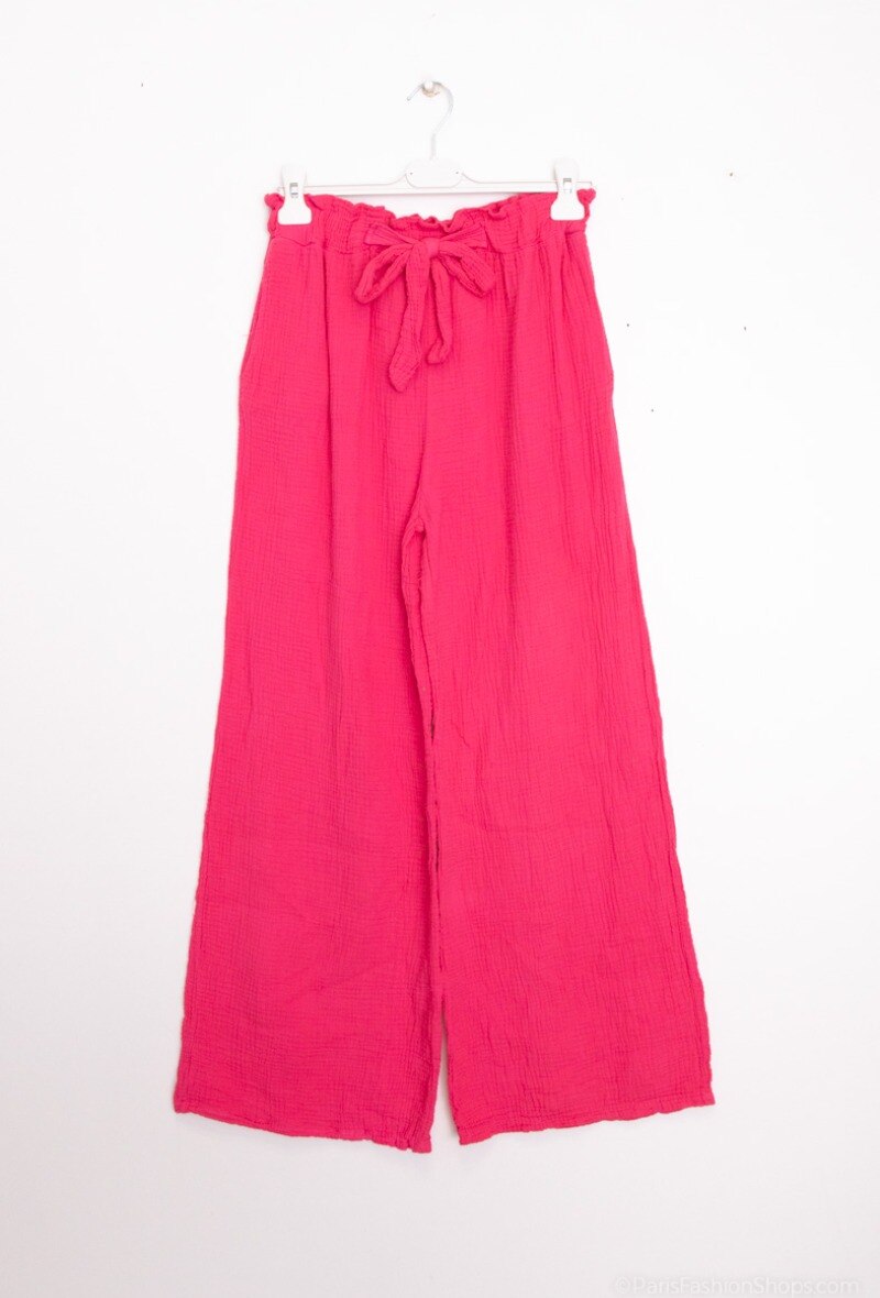 Grossiste Mylee - Pantalon en gaze de coton