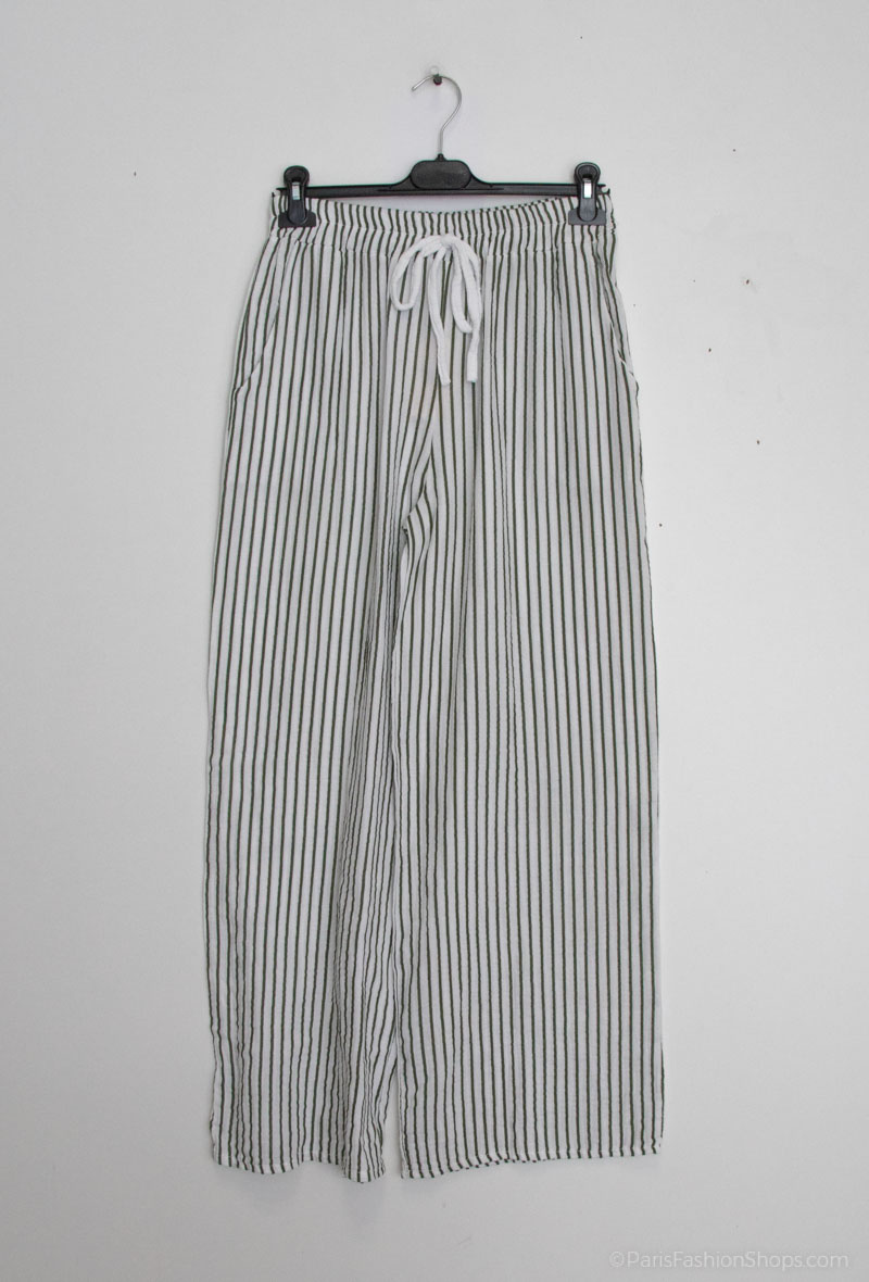 Wholesaler Mylee - Cotton gauze pants with stripes