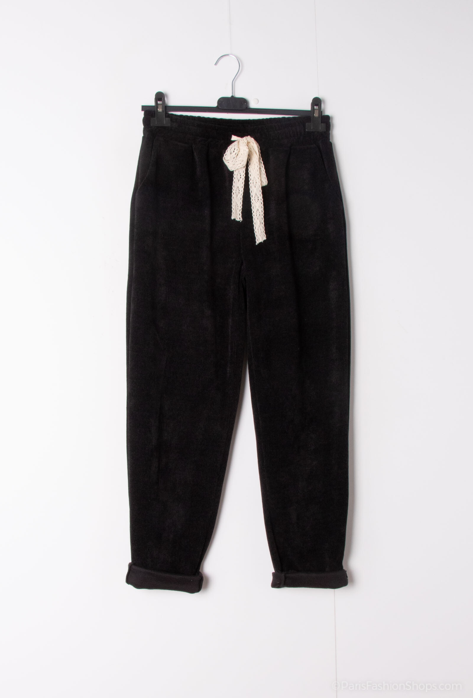 Grossiste Mylee - Pantalon jogging en velours à dentelle