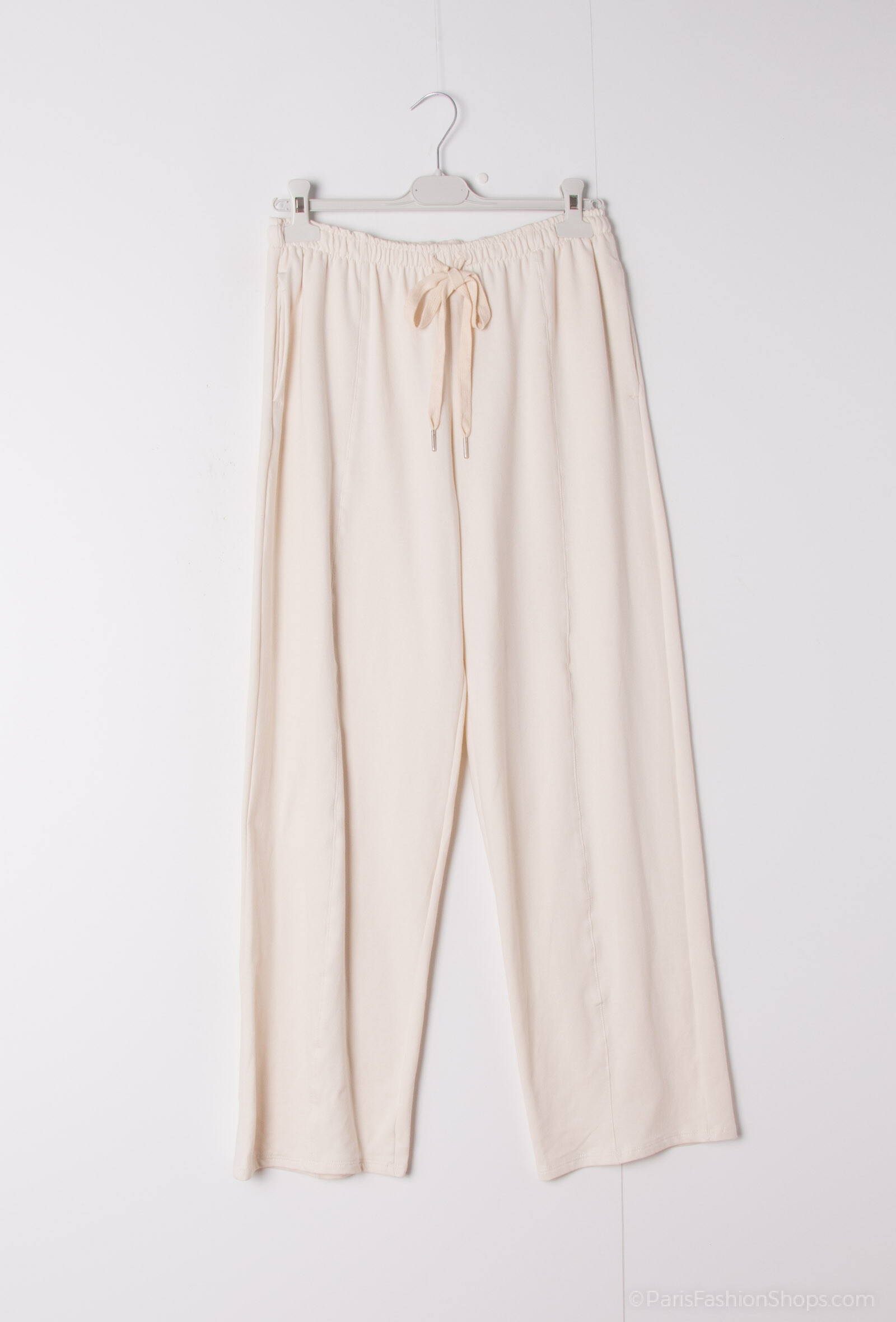 Wholesaler Mylee - Wide cotton pants with line stitching