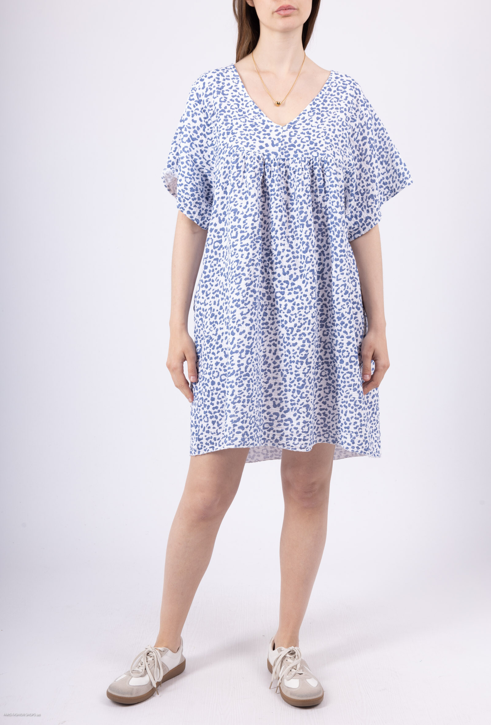 Wholesaler Mylee - Leopard cotton gauze dress