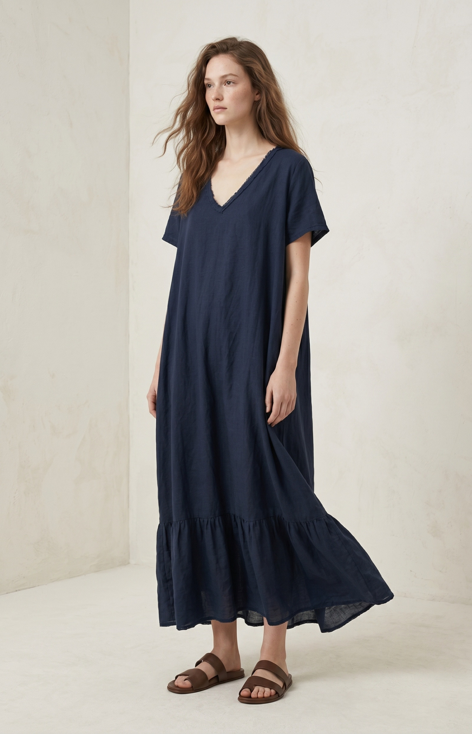 Großhändler Mylee - Langes Rüschenkleid