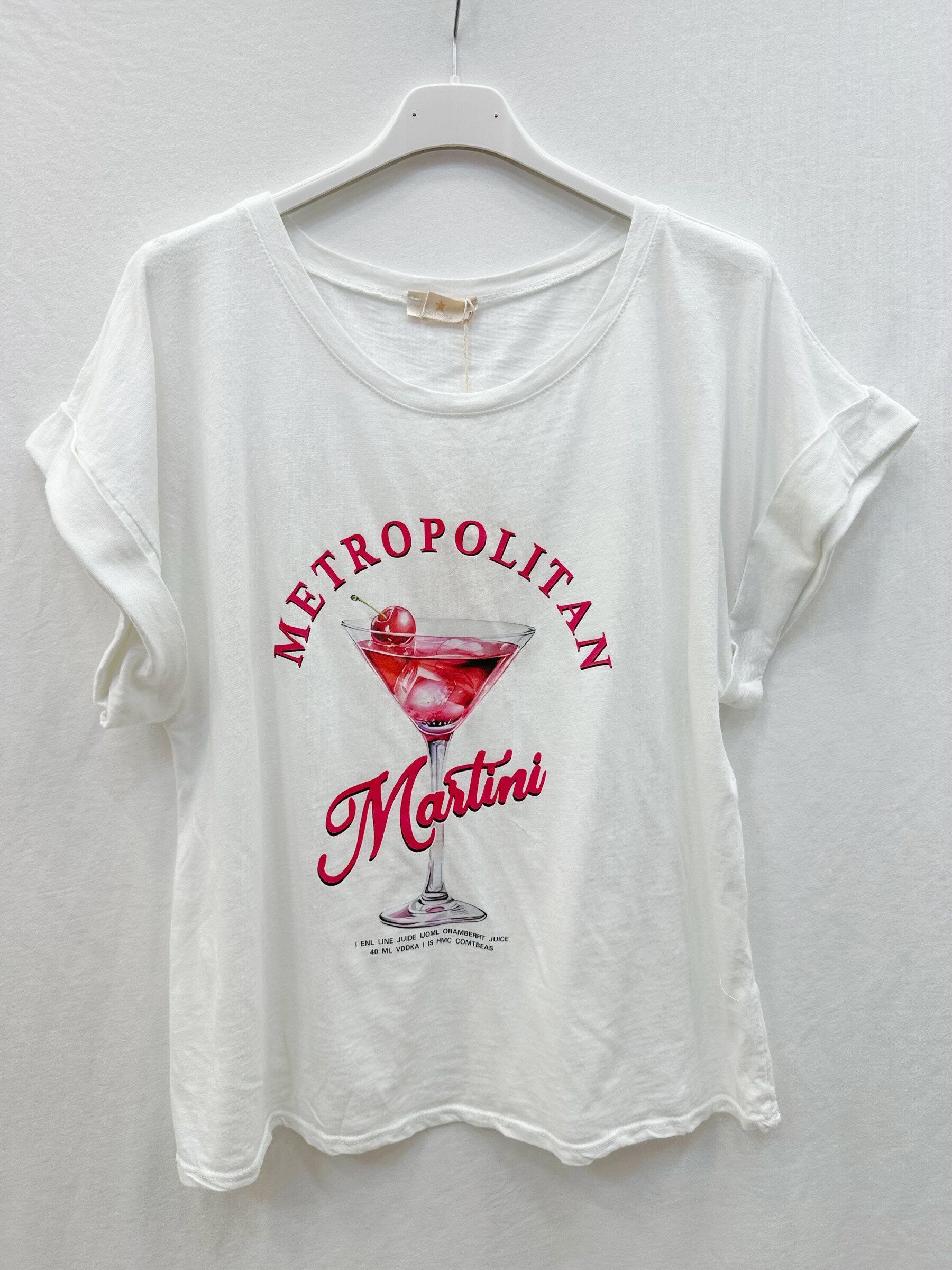 Wholesaler Mylee - Martini printed cotton t-shirt