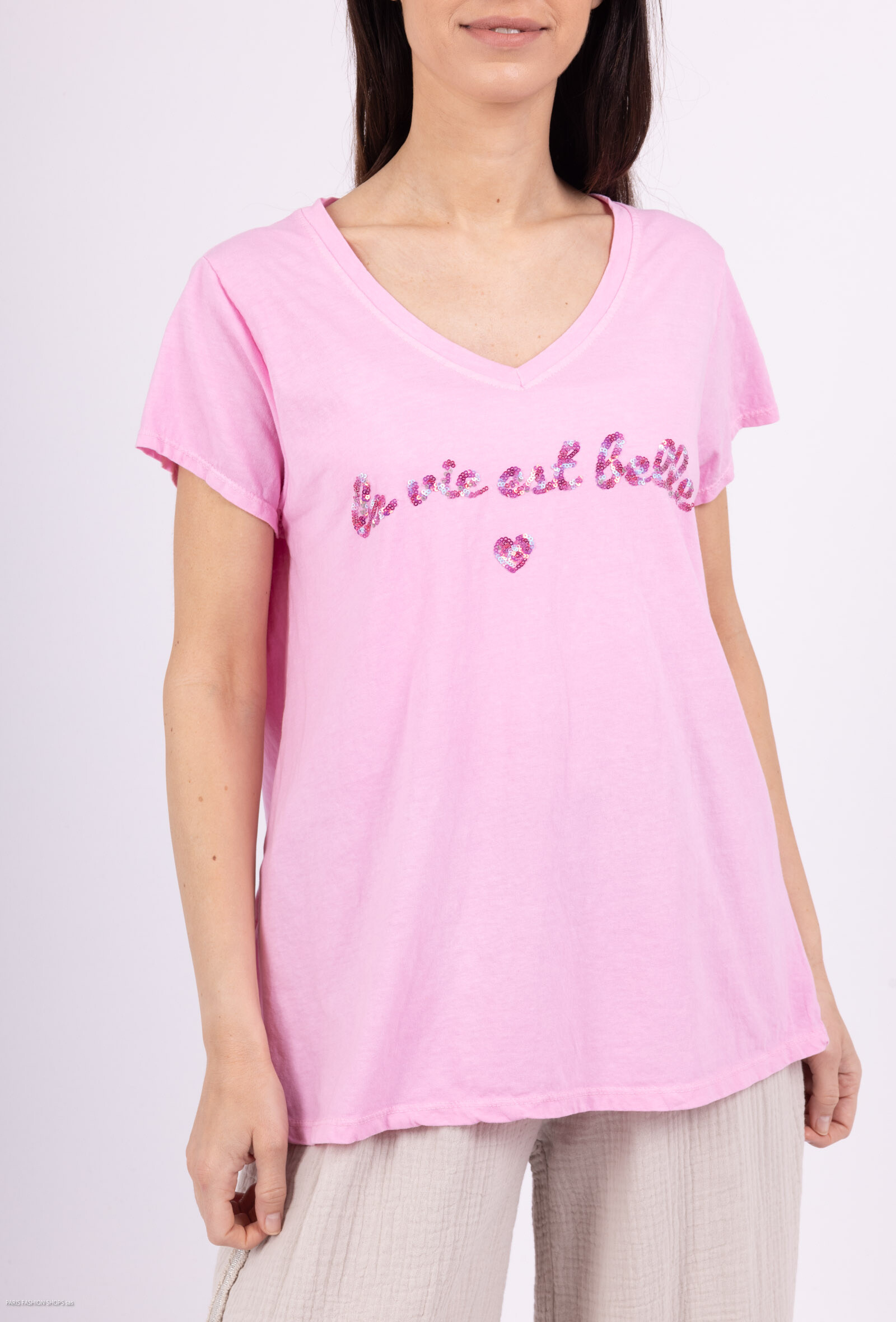 Wholesaler Mylee - Glottum embroidered t-shirt is beautiful